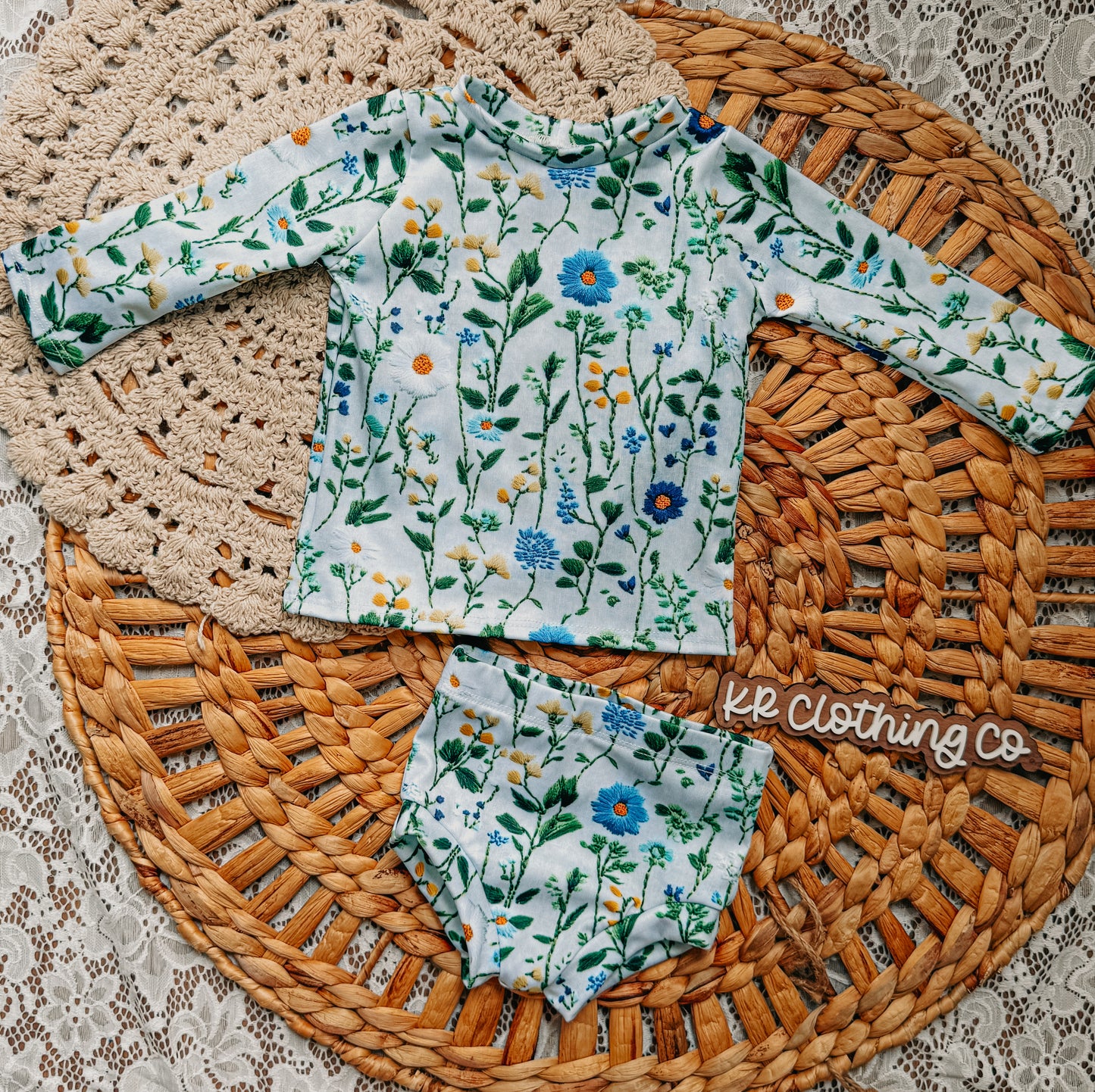 9/12 IRIS - BLUE/YELLOW FLORAL