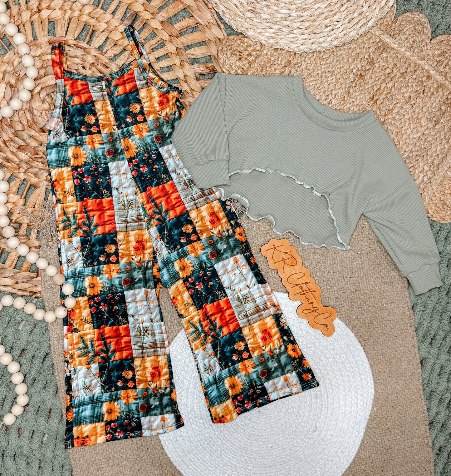 12/18 Ellis Romper + 12/18 Honey Top